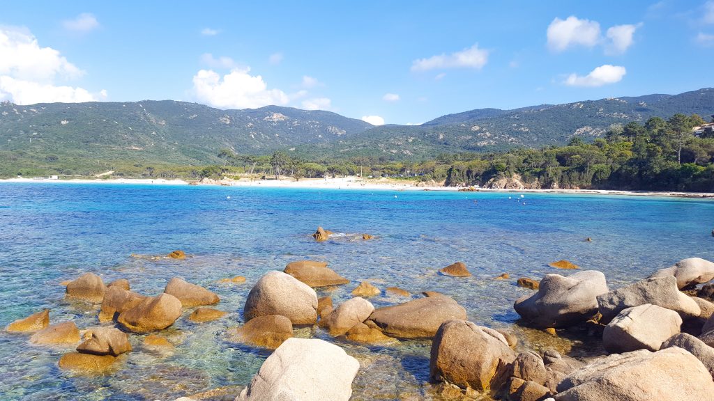 Plage de Mare e Sole, Corse, France.