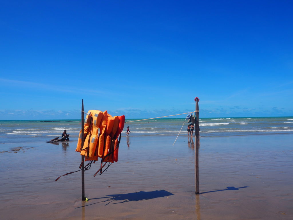 Brésil, Céara, nordeste : Plage de Canoa Quebrada