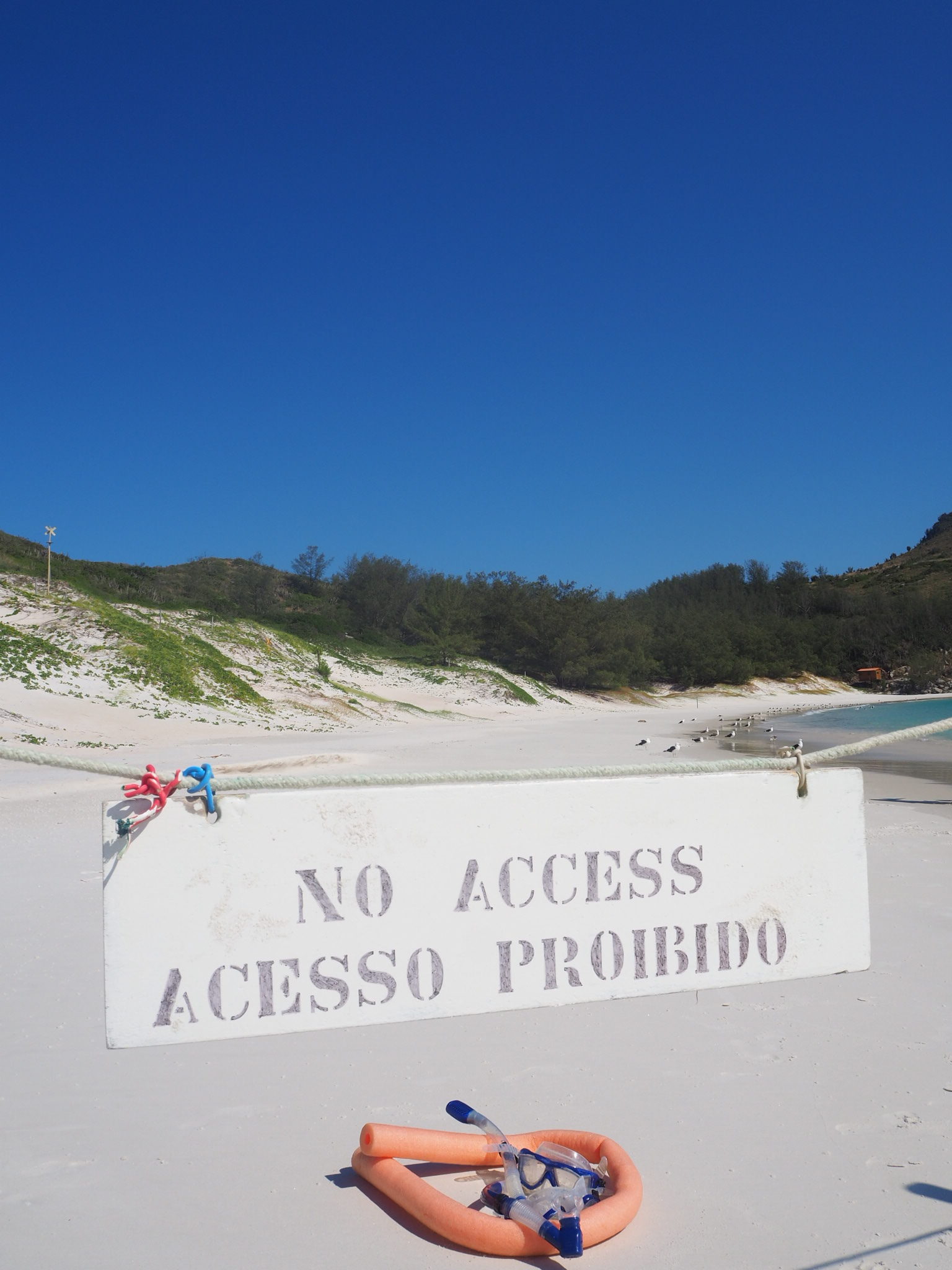 Arraial do Cabo, dunes de sable sur l'ile de Farol