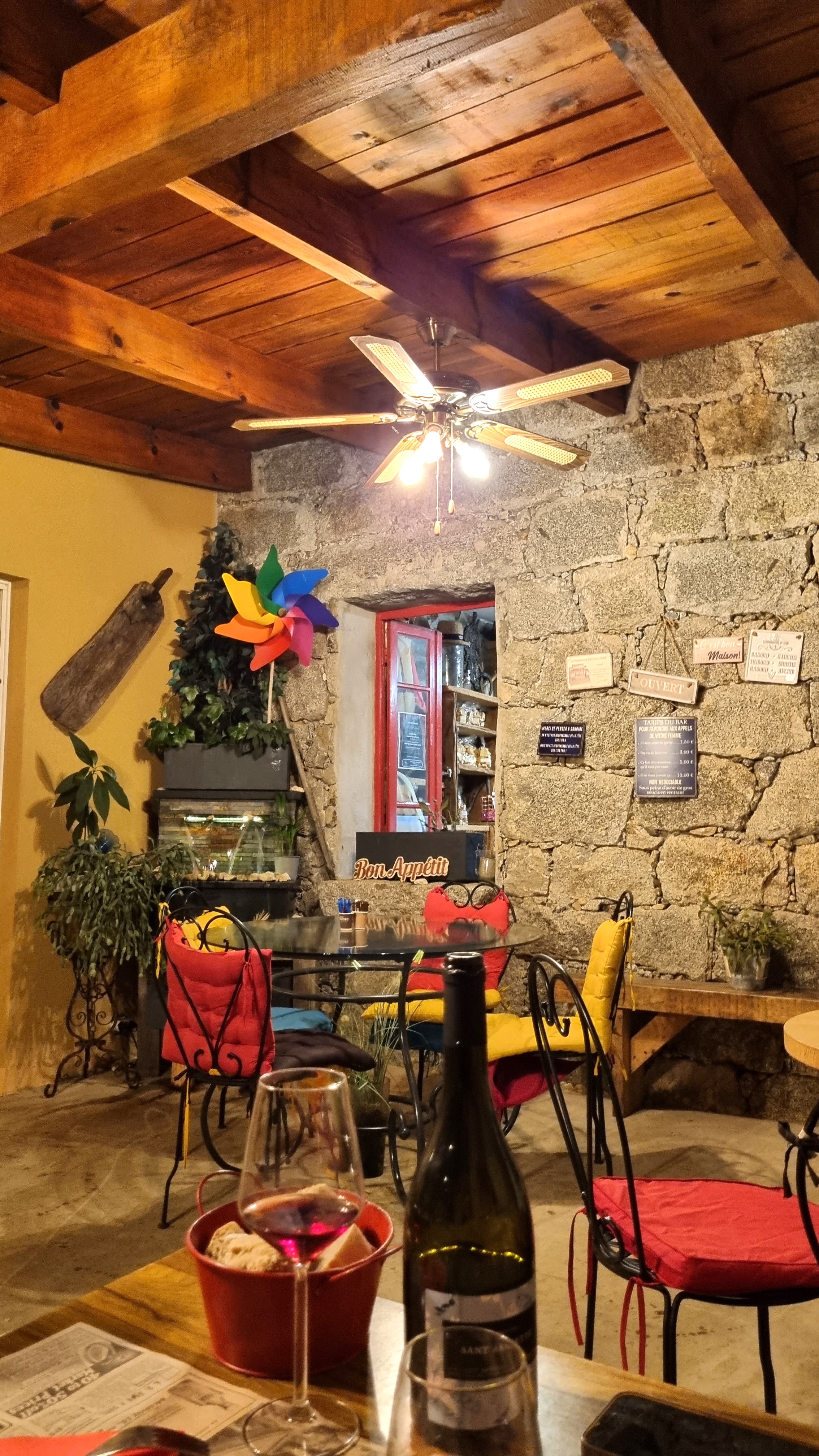 I sabidini restaurant aullene ou manger corse alta rocca terasse