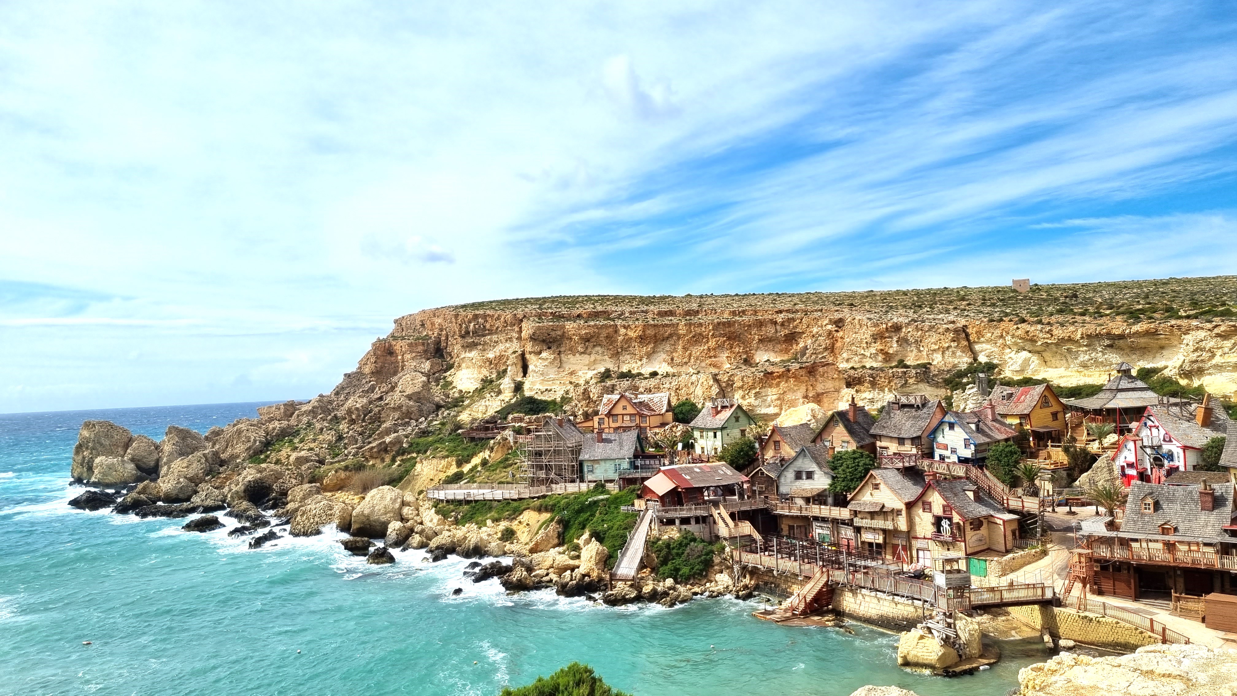 village de popeye vue mate lieu de tournage