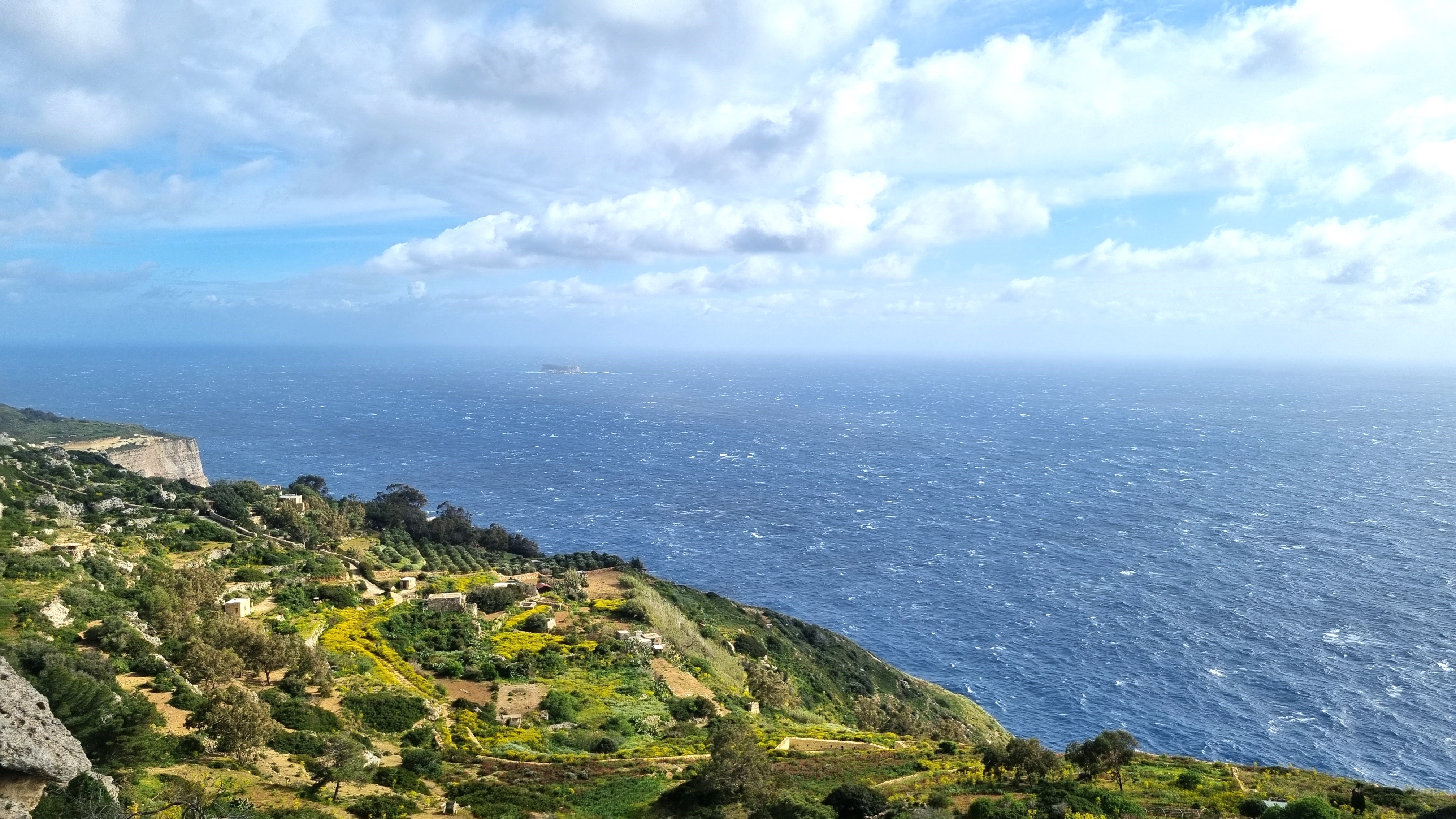 vue depuis les dingli cliffs malte