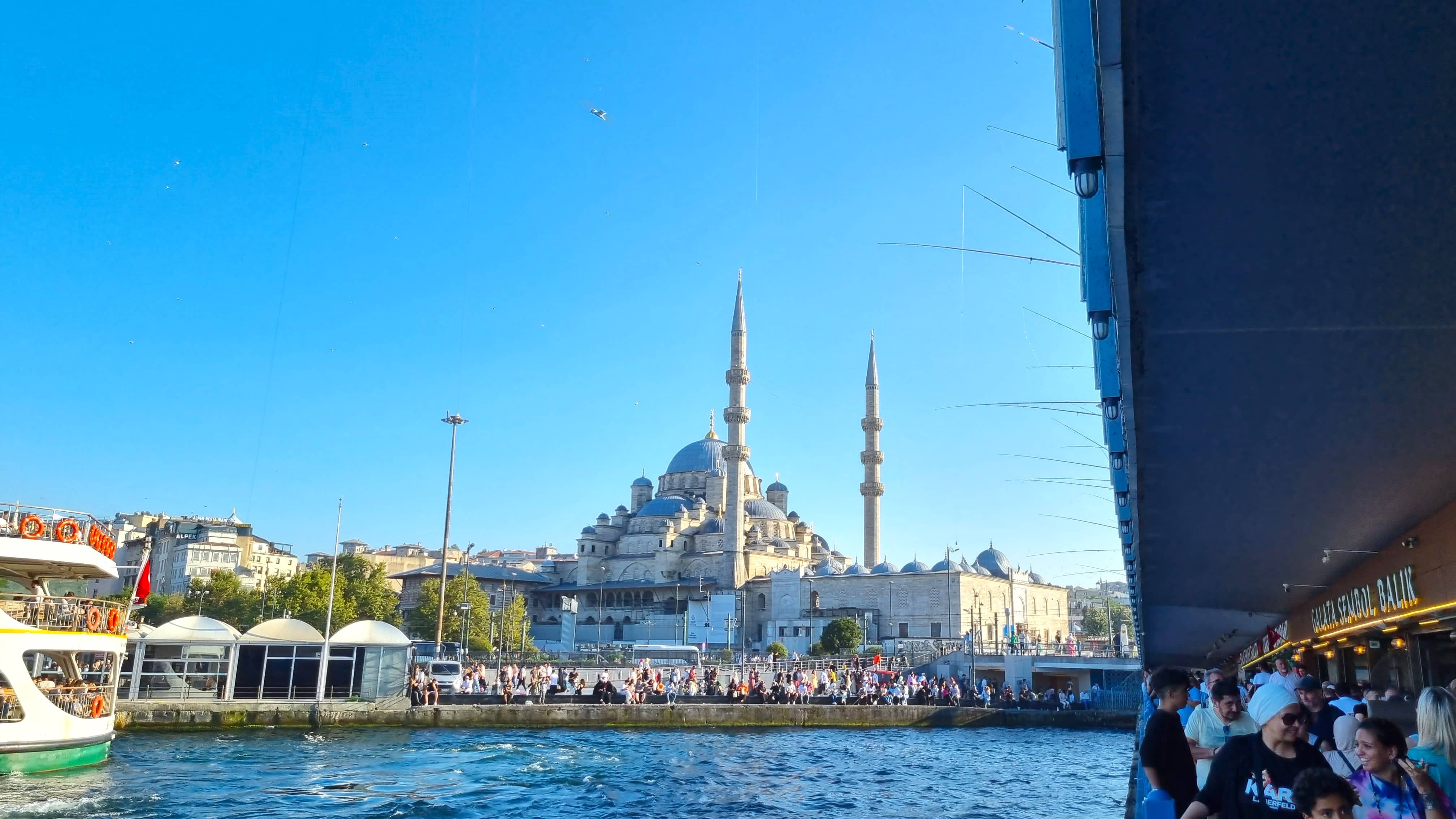 istanbul pont de galata turquie et mosquee