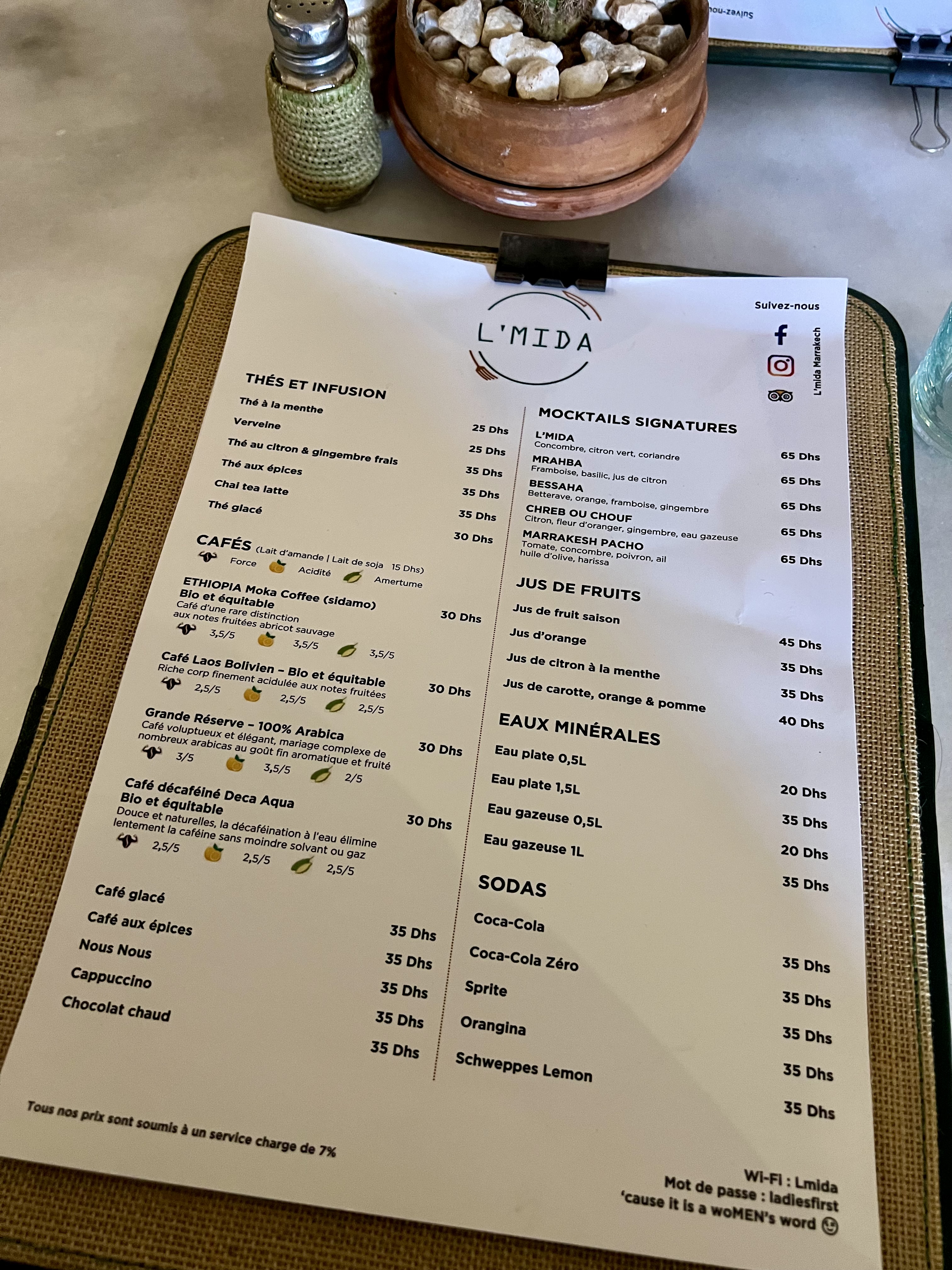 L'mida Marrakech restau fusion