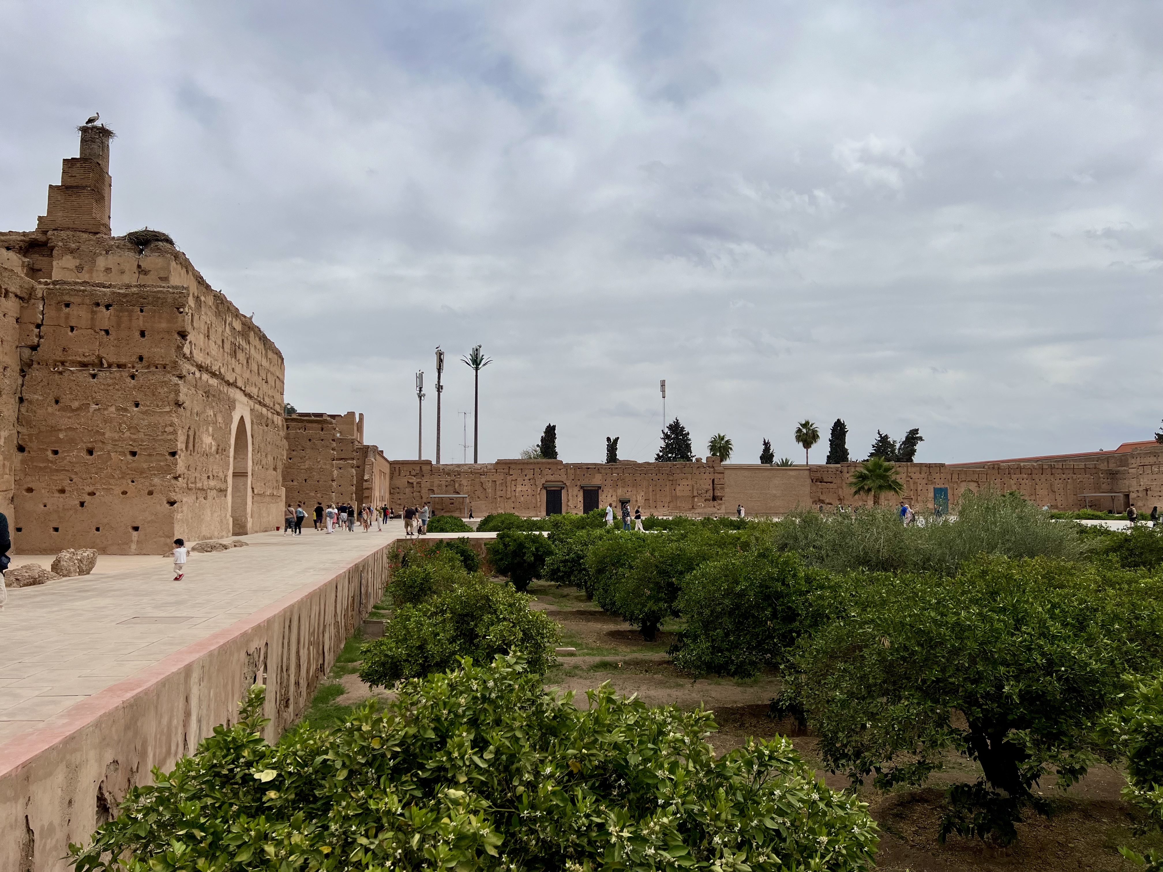 le palais el badi marrakech jardin voyager