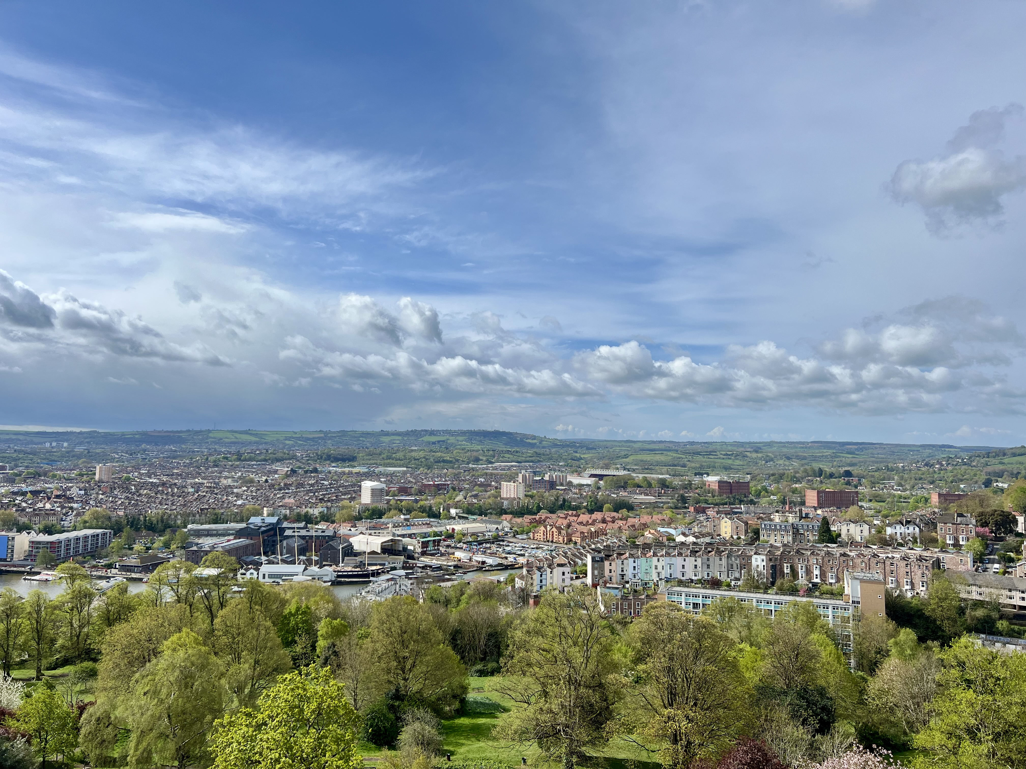 vue depuis la tour cabot bristol