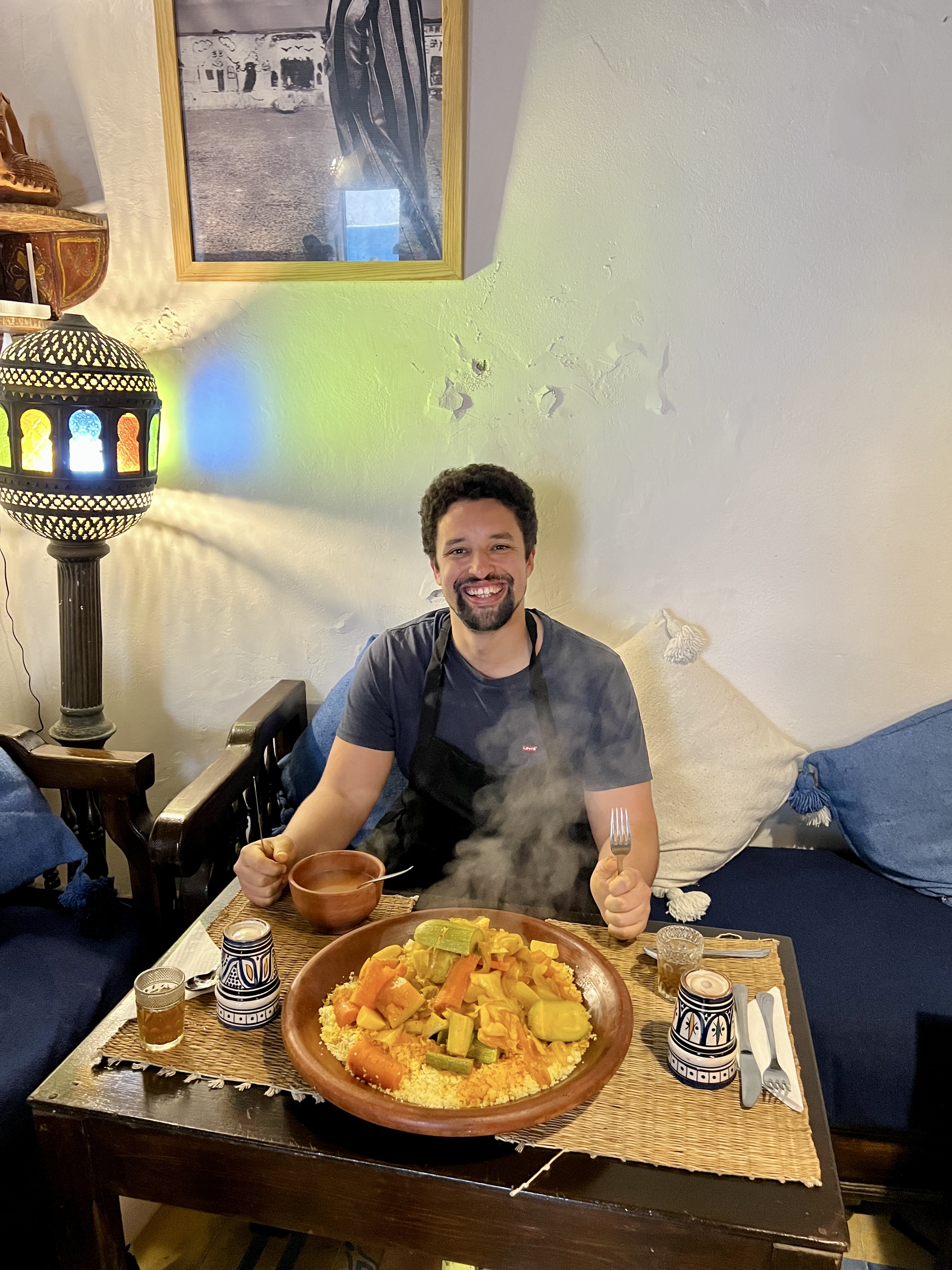 cuisine repas cours chez les freres ou prendre un cours a essouira couscous vegetarien aux legumes