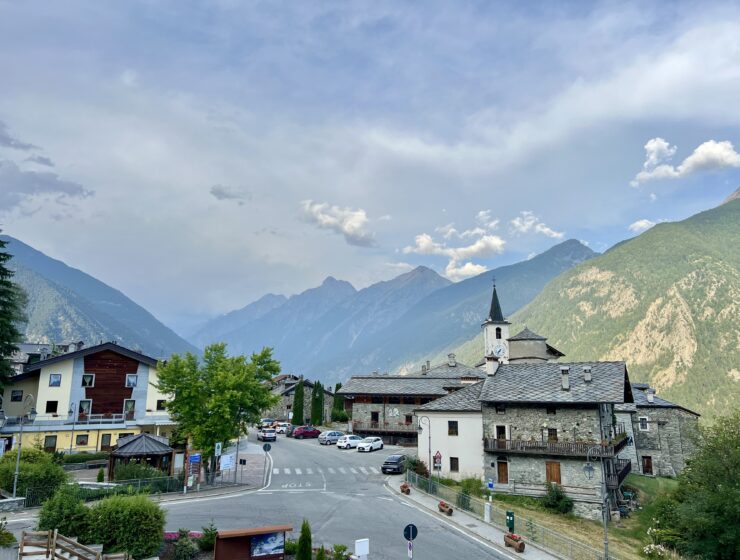 vue depuis Doues village italie