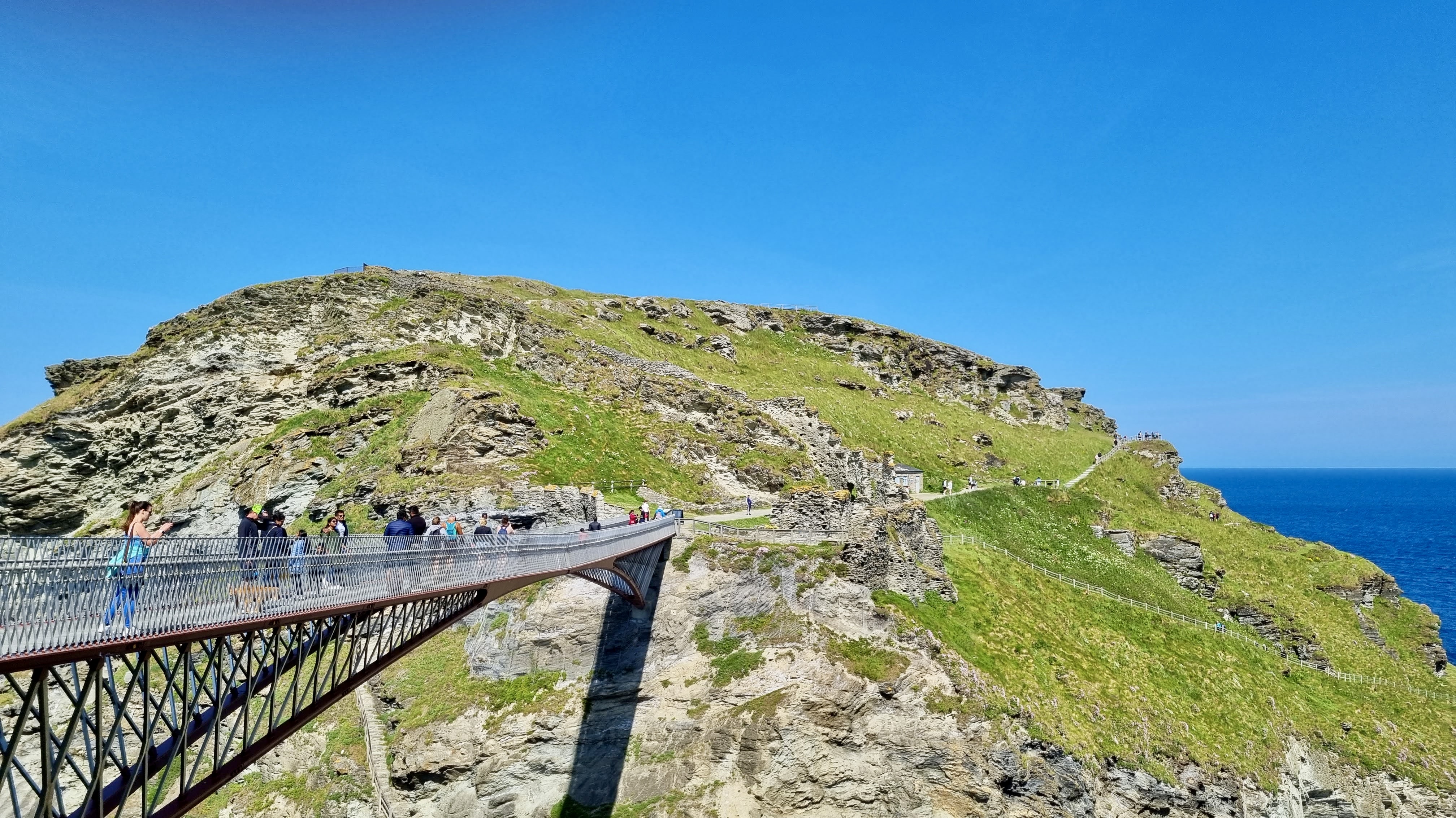 chateau de tintagel que voir dans les cornouailles paysage