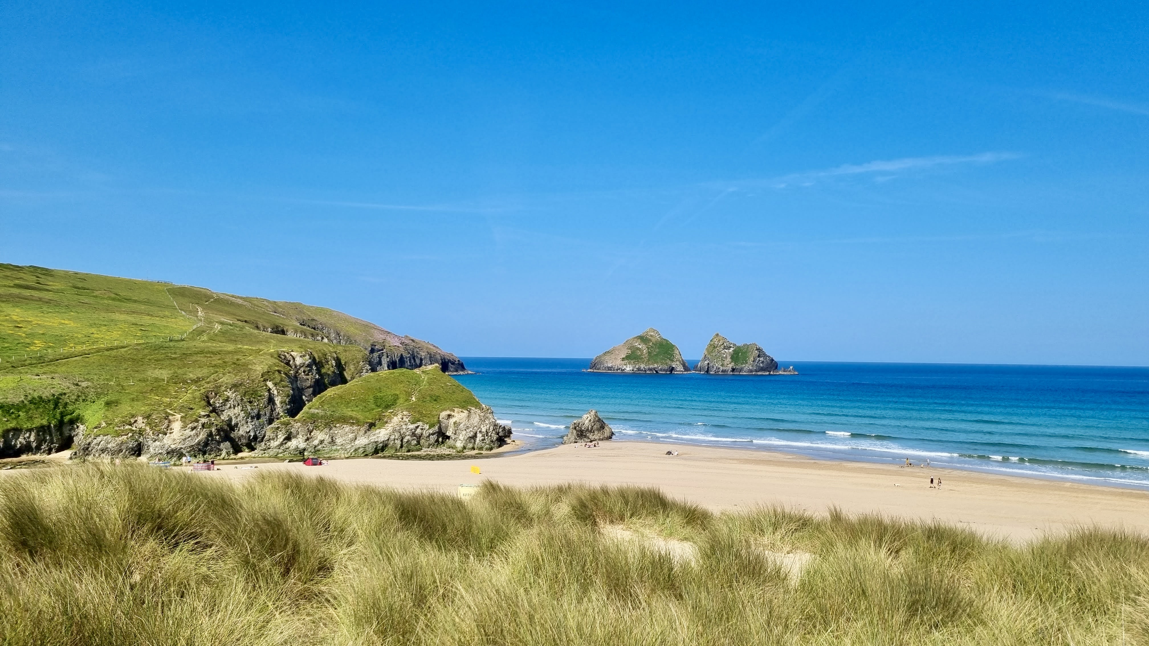 plage dans les cornouailles voyage vue