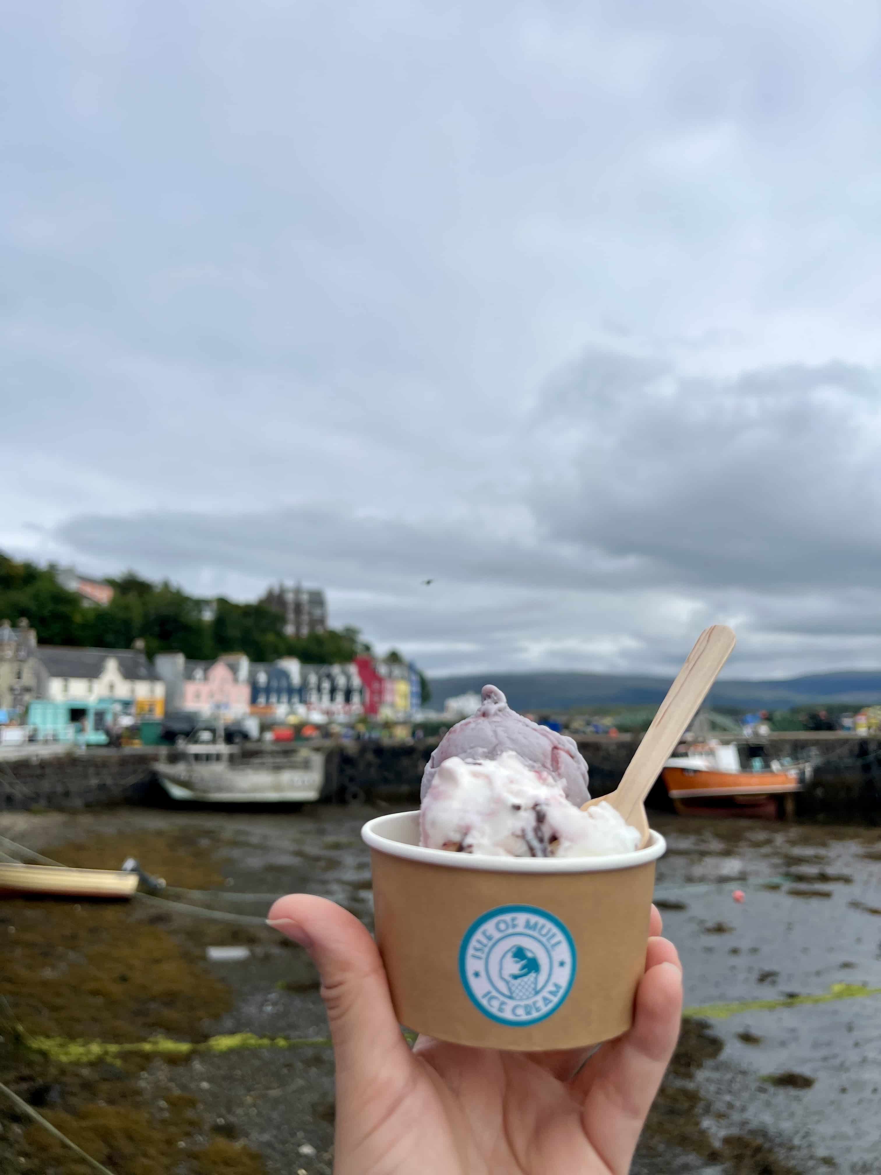 ou manger a tobermorry ile de mull ecosse glaces